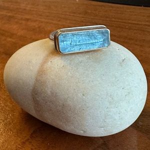 Jamie Joseph Aquamarine Beveled Ring